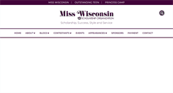 Desktop Screenshot of misswisconsin.com