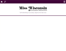 Tablet Screenshot of misswisconsin.com